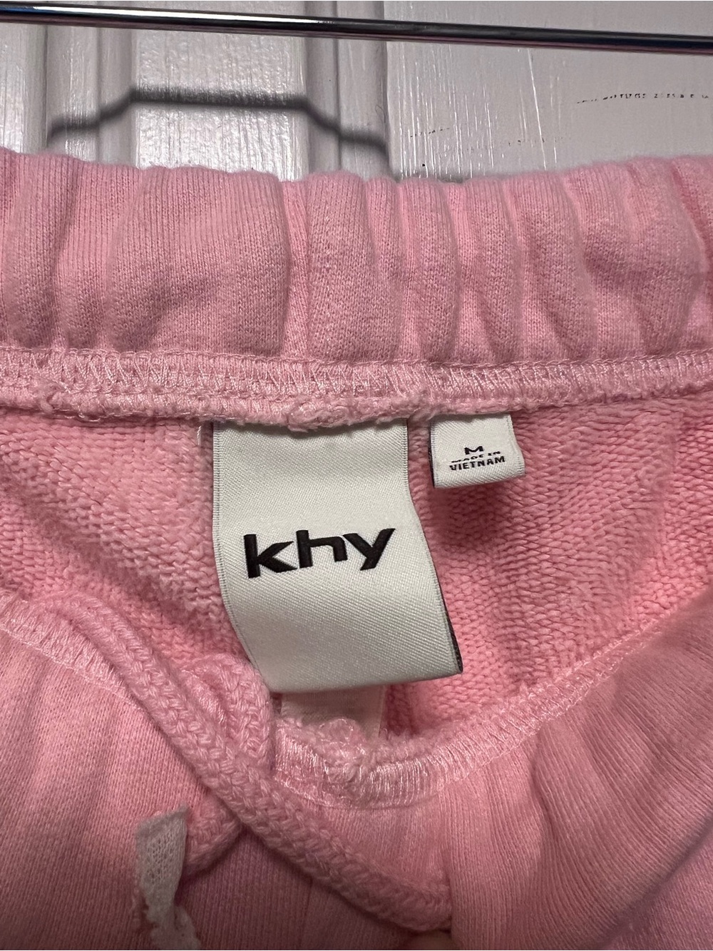 Khy by Kylie Jenner Pink Fleece Straight Leg Sweatpants Comfy Cute Size Medium - Picture 3 of 6